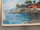 a picture of a painting on the wall of a house