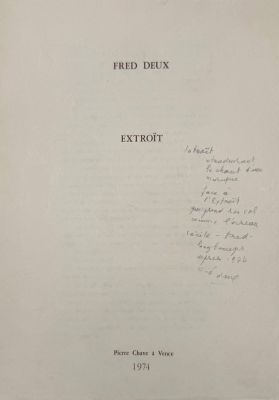 a close up of a book with writing on it