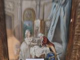 la photo d'une photo représentant une femme assise à une table