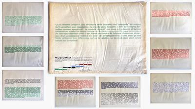 many different types of papers on the wall