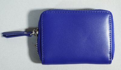 ERAM Porte-monnaie en cuir bleu