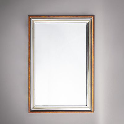 Miroir rectangulaire, l'encadrement à légères parcloses à fi…