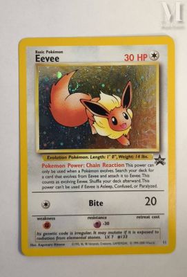 a pokemon card with a picture of a fox on it
