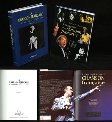 three books on a table with a black background and a black background