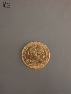 Pièce de 20 FRANCS OR au coq 1912 - Photo 1