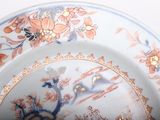 a plate with a floral design on it