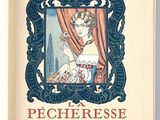 a book with a picture of a woman in a dress