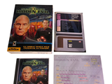 an image of a game set with a floppy disk and a game card