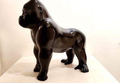 Pierre Finck (contemporain), artiste animalier : Grand Goril…
