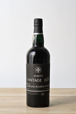 a bottle of wine that is sitting on a table