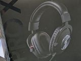 a box with a pair of headphones on top of it