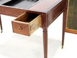 an image of a desk with two drawers and a chalkboard