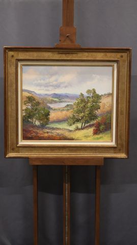 Gaston THIERY (1922-2013) « Dans les terres de Vergnolat » ; Huil...