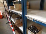 many boxes of tools on the shelves in the warehouse