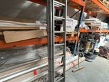 many shelves with different types of materials in a warehouse
