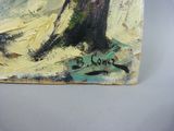 a painting of a woman sitting under a tree