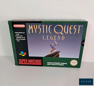 la boîte du jeu Nintendo « Mystic Quest : La Légende de la Légende »