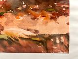 a picture of a watercolor painting of a landscape