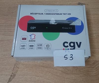 Récepteur-enregistreur TNT - CGV - ETIMO FP-2 - DVB-T2 HEVC …