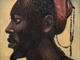 une image représentant un tableau d'une femme avec des tresses sur la tête