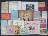 many old books on the table together on the table