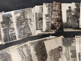several old black and white photographs of a man and a woman