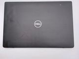 the back view of a dell laptop with its lid open