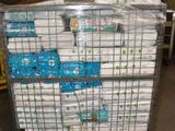 boxes of toilet paper stacked on top of each other in a warehouse