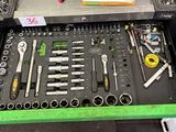 a tool tray with many different tools in it