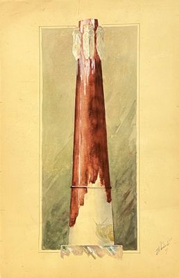 LEDERLÉ Maurice (1887-1988) Vase aux cigales et à l'escargot…