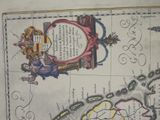 an old map of the british virgin islands with a picture of a man on top of it