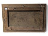 an old wooden picture frame with the word mr written on it