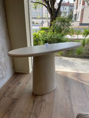 1 console « Clayton » beige en pierre reconstituée 129 x 38 …