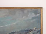 a picture of a painting on the wall of a room