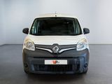 the front view of a white van parked in a white room