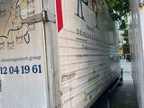 a truck that is parked on the side of the road