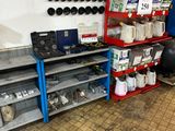 many items on the shelves in the shop