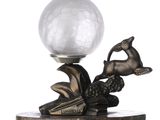 an image of a lamp with a cat on it