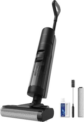 a close up of a vacuum cleaner with a toothbrush and toothpaste