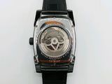 a watch that is sitting on a white surface