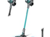 a couple of vacuums that are sitting on top of each other