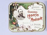 a tin with a picture of a man on it