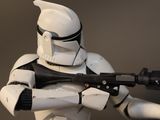 star wars figurine of a stormtrooper holding a gun