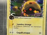a card with a picture of a pokemon character on it