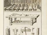 many different types of woodworking tools in this picture