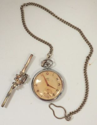 a pocket watch with a chain attached to it