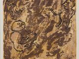une image représentant un tableau où l'on voit un homme et une femme assis sur un rocher
