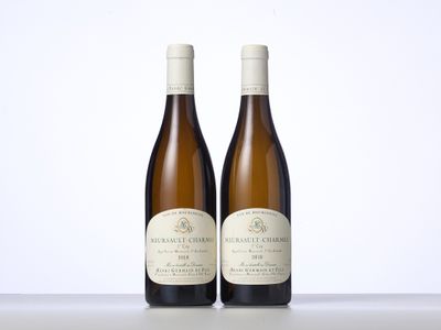 deux bouteilles de vin posées sur une table l'une à côté de l'autre