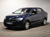 a picture of a blue car parked in a garage
