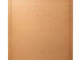 a brown cardboard board with a white label on it